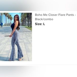 Boho flare pants